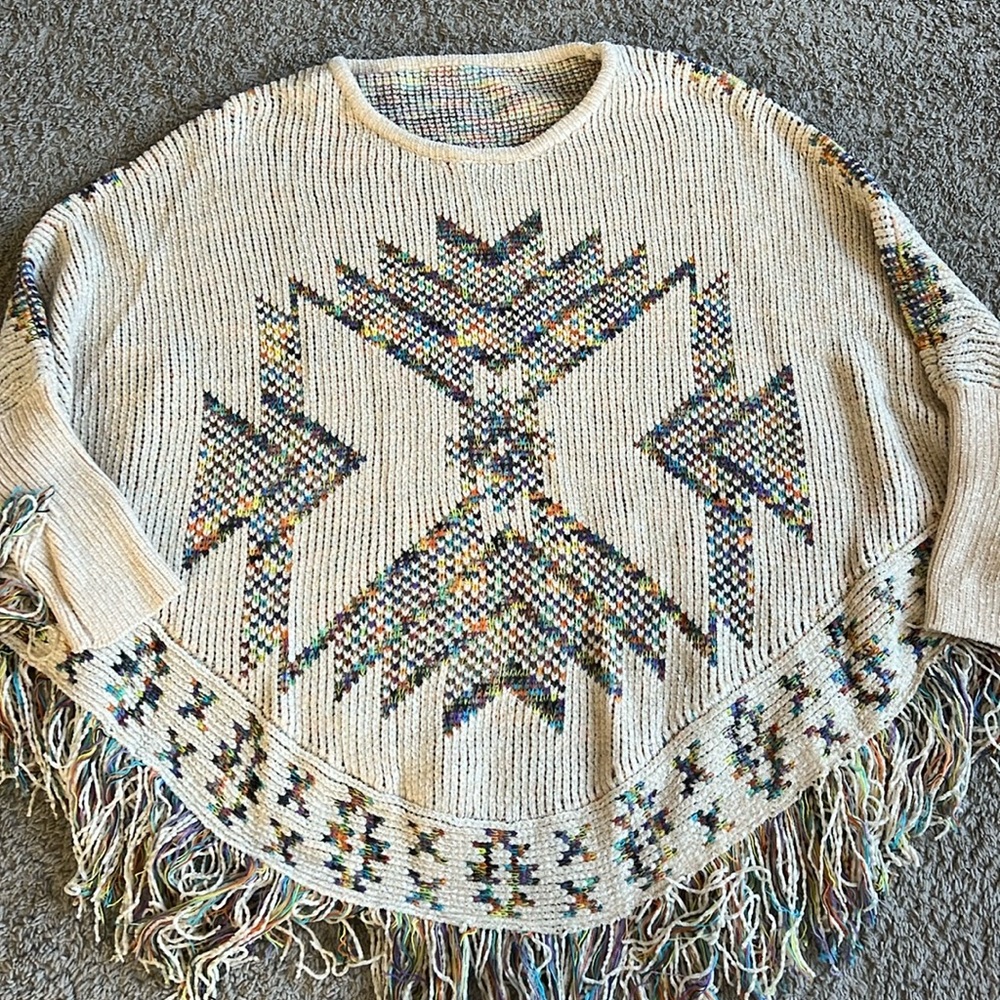 Boutique Aztec Poncho